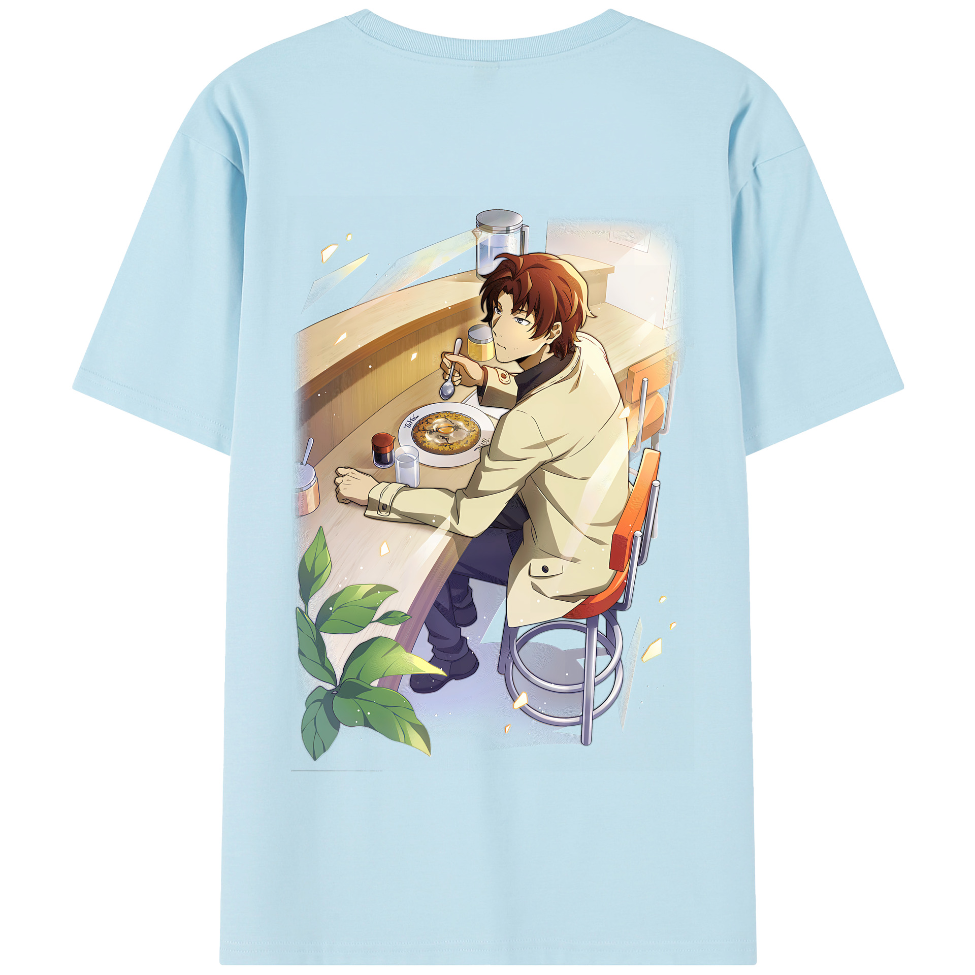 （画像用） 文豪ストレイドッグス Bungo Stray Dogs 綿100％半袖Tシャツ（背面プリント）